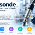 Messonde infographic explaining the meaning of the term and its connection to measuring probes used for temperature, pressure, humidity, gas concentration, and liquid conductivity