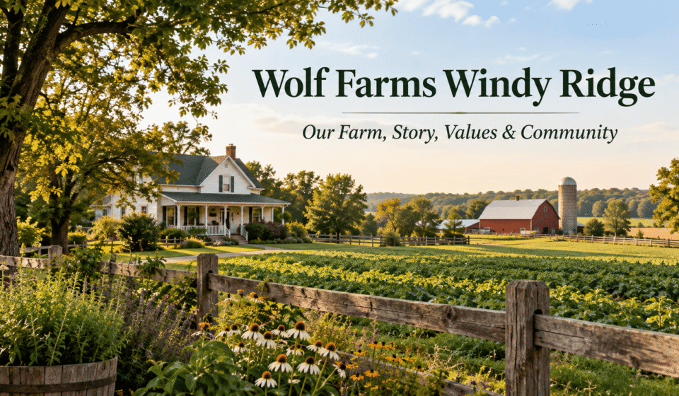 Wolf Farms Windy Ridge farm landscape in Byron Center Michigan